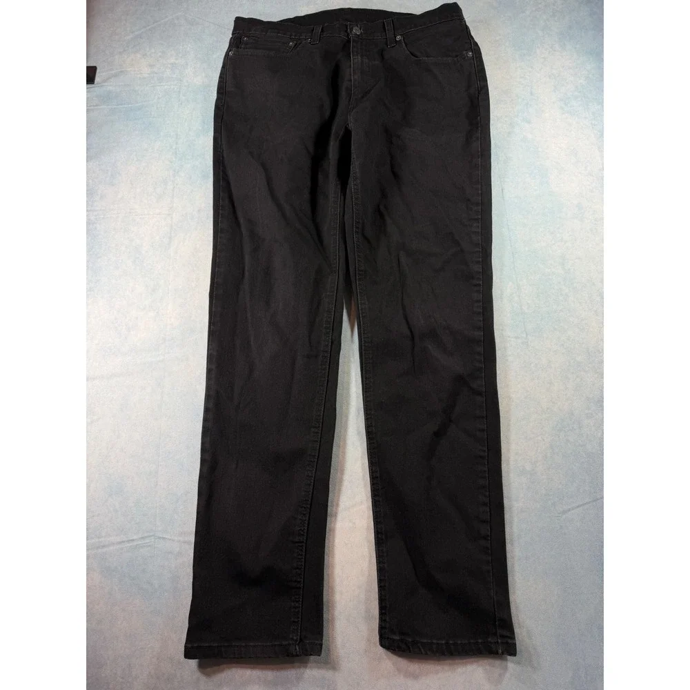 Levi's 531 Athletic Slim Jeans Mens 36x34 Black Excellent Stretch Denim